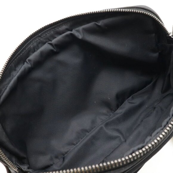 Authentic Gucci GG Supreme Monogram Waist Bag Belt Bag Pouch Mens Black Leather - Picture 5 of 10